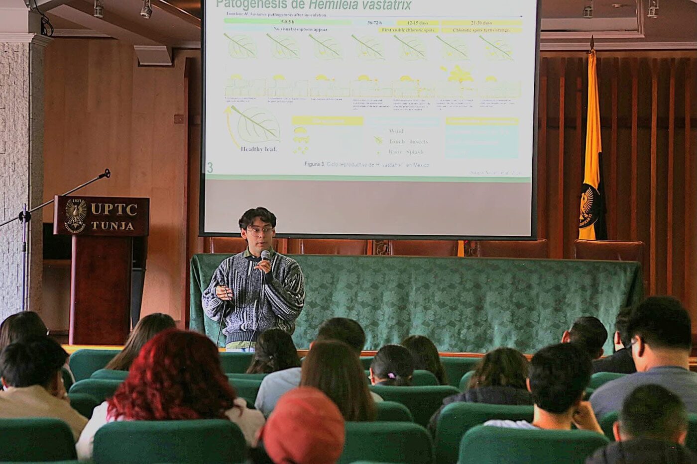 Conferencia sobre la patogénesis de la roya del café (Hemileia vastatrix)